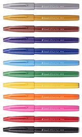 PENTEL FIBERPEN Brush Sign SES15C sæt m/24 ass Farver