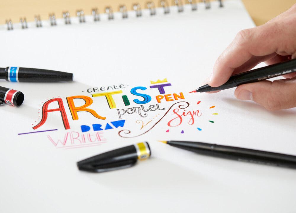 PENTEL PEN Sign ARTIST SESF30C sæt m/12 ass Farver
