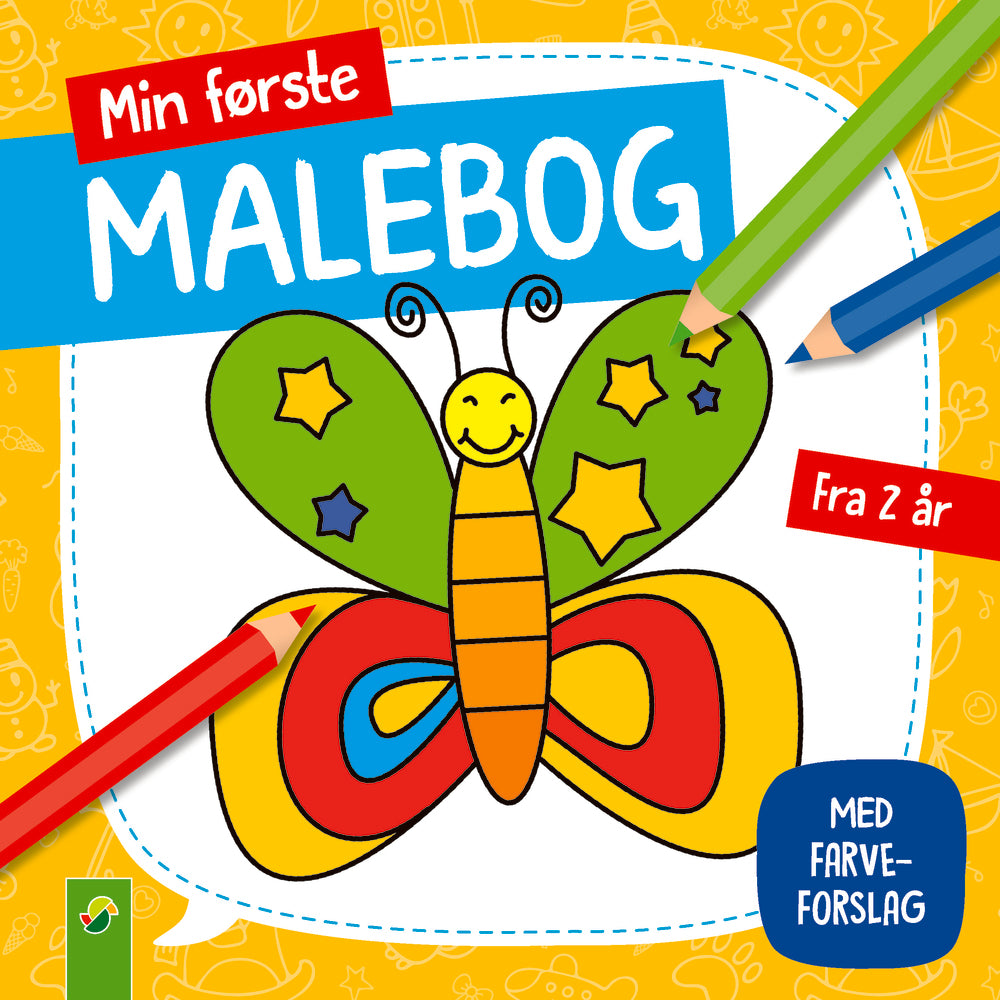 Min malebog fra 2 år - sommerfugl