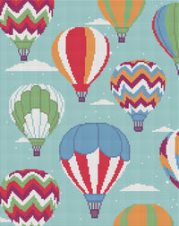 Diamond Art lærred luftballoner 40 x 50 cm