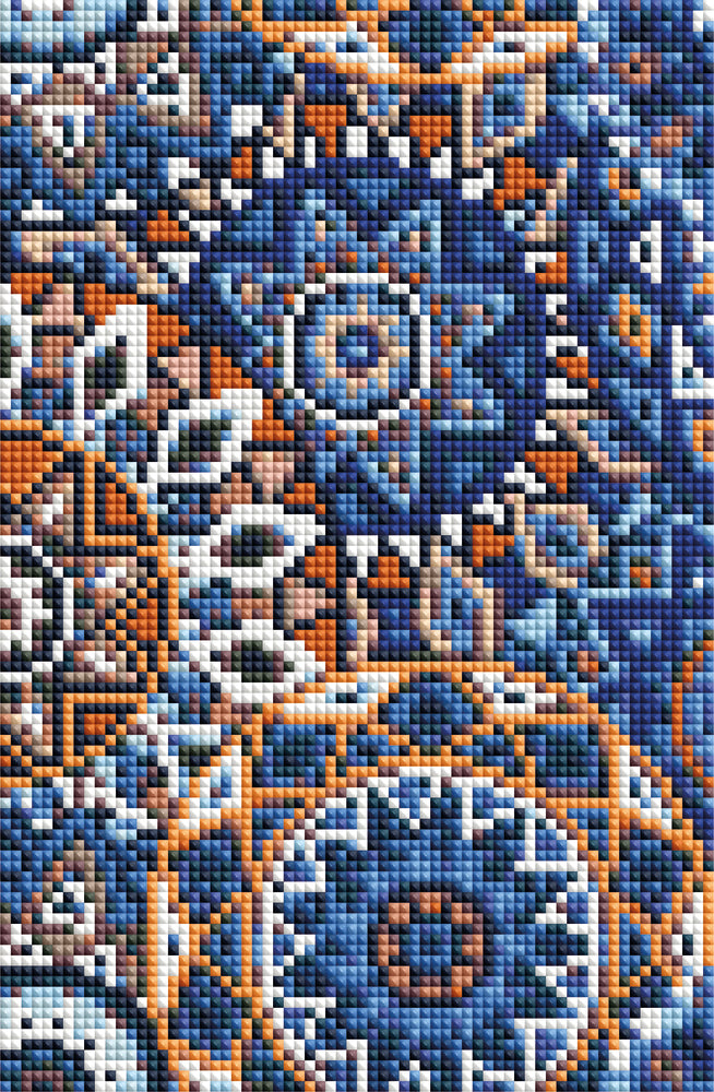 Diamond Art lærred mandala 30 x 20 cm