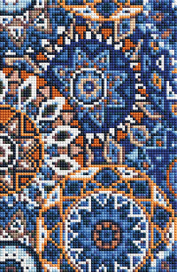 Diamond Art lærred mandala 30 x 20 cm