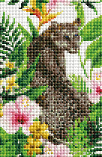 Diamond Art lærred gepard 30 x 20 cm