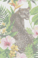 Diamond Art lærred gepard 30 x 20 cm