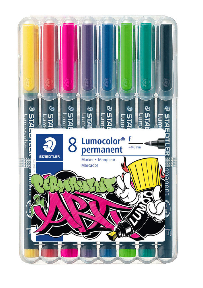 marker lumocolor staedtler 318 8 stk/ass permanent