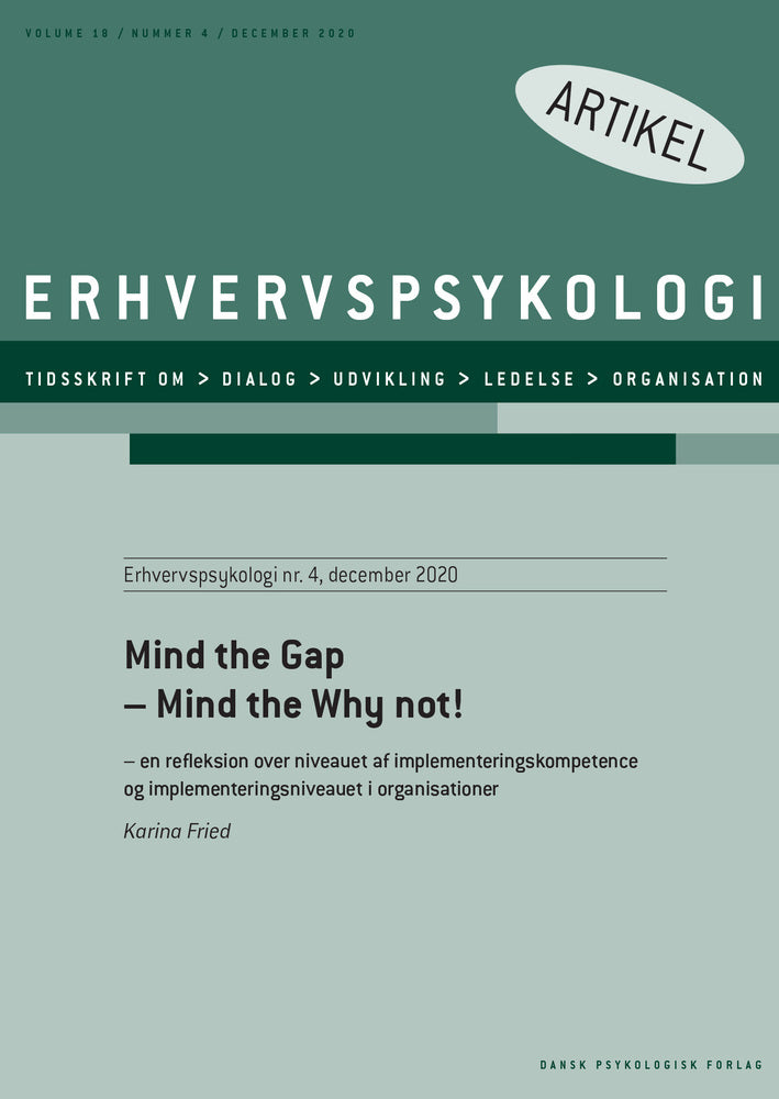 Mind the gap – mind the why not!