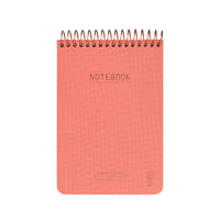 Notesbog Kozo Premium A6  coral m/topspiral linieret