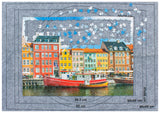 Puslespilstæppe 105x72cm