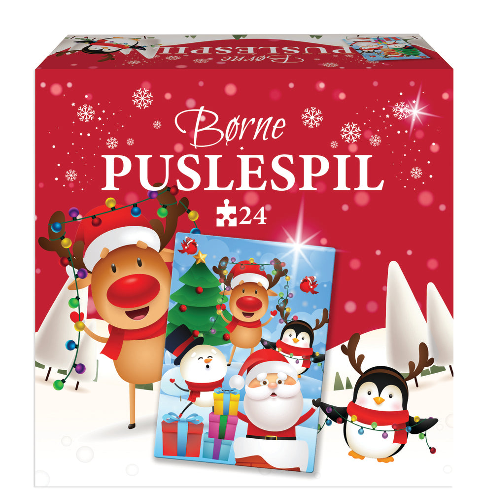 Puslespil julemotiv 24 brikker