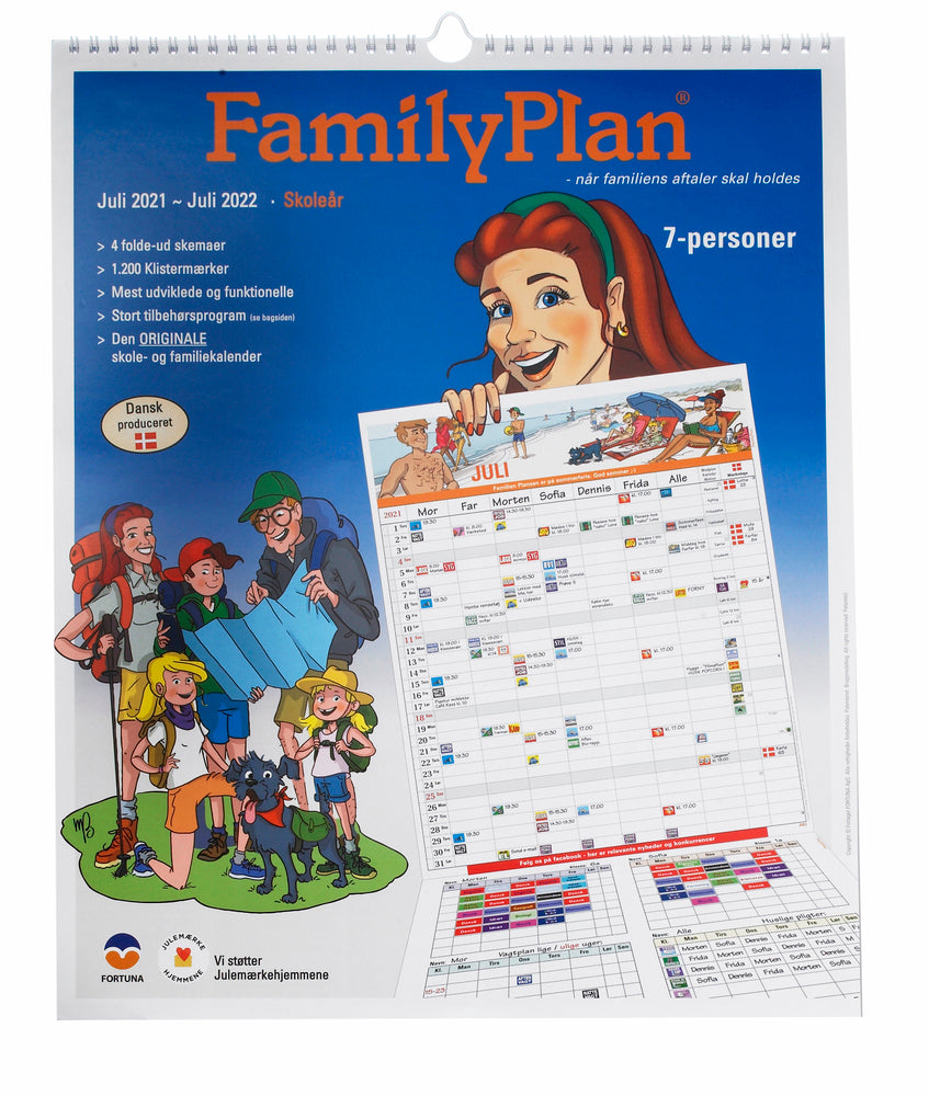 Familiekalender familyplan 2021/22 7-pers.