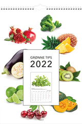 Vægkalender A4 grønne tips 2022 Mayland