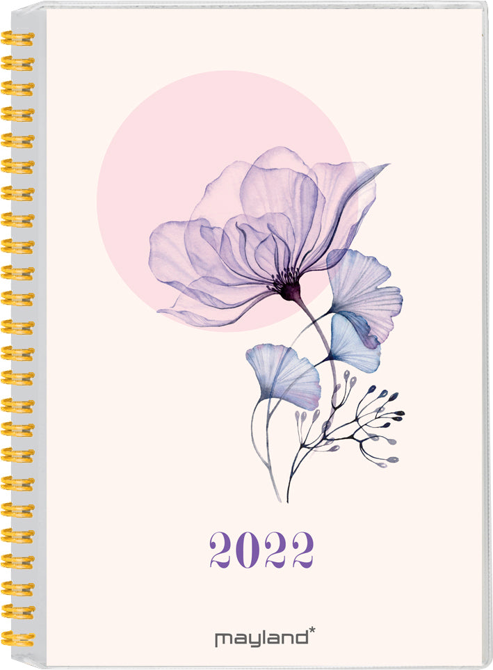 Ugekalender A5 højformat m/4 illu. pp 2022 Mayland
