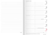 Ugekalender A5 forma deluxe tvær. sort 14,8 x 21 cm Mayland