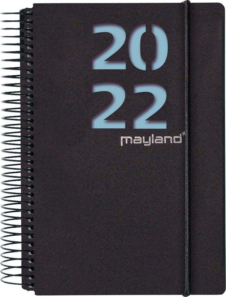 Spiralkalender 1 dag sort 2 blade 2022 Mayland