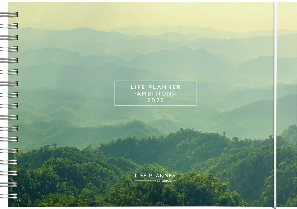 Life planner A5 week green ambitions 2022 Mayland