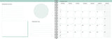 Life planner A5 week green ambitions 2022 Mayland