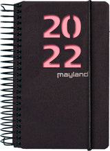 Minispiralkalender 1 dag pp sort 2 blade 2022 Mayland