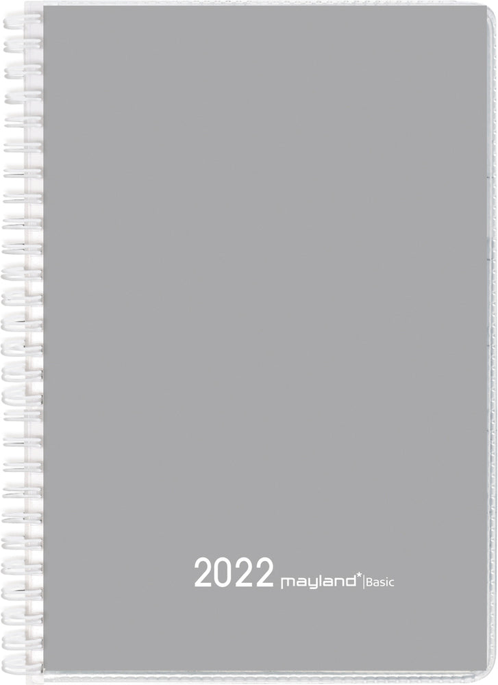 Basic A5 ugekalender grå pp 2022 15 x 21 cm Mayland
