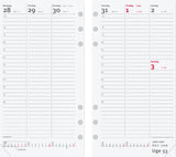 System pp ugekalender højformat mappe i skind sort Mayland