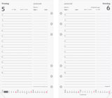 System pp dagkalender refill 2022 9,5 x 17 cm Mayland