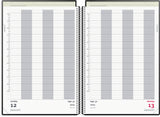 Aftalekalender A4 1 dag pp sort 2023 Mayland