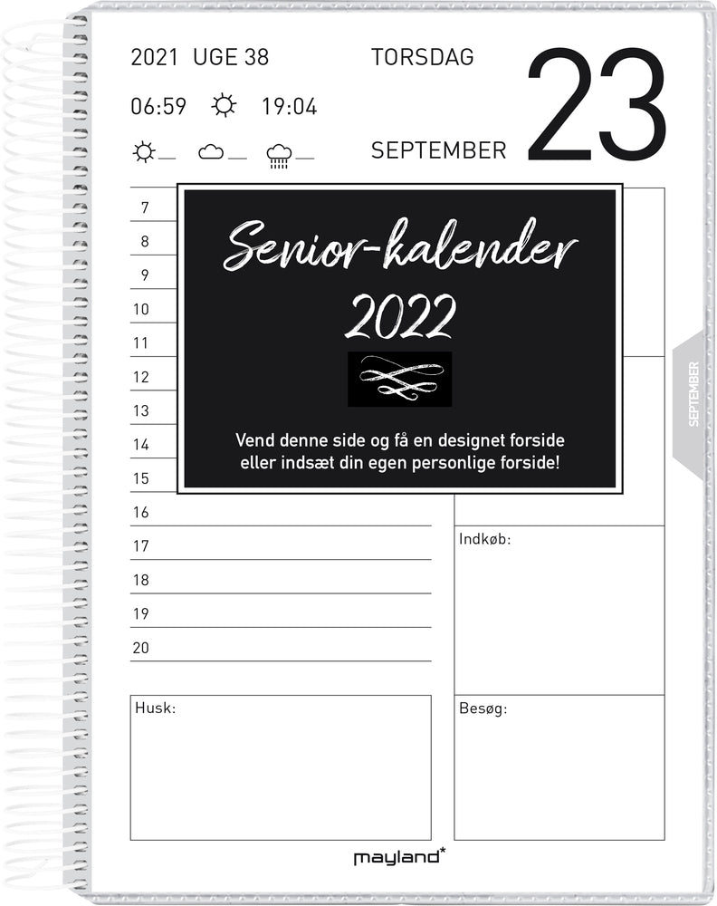 Senior kalender 1 dag 2022 16,8 x 23,5 cm Mayland