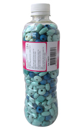 Pearl`n Fun Træperlemix 190gr blå/turkis