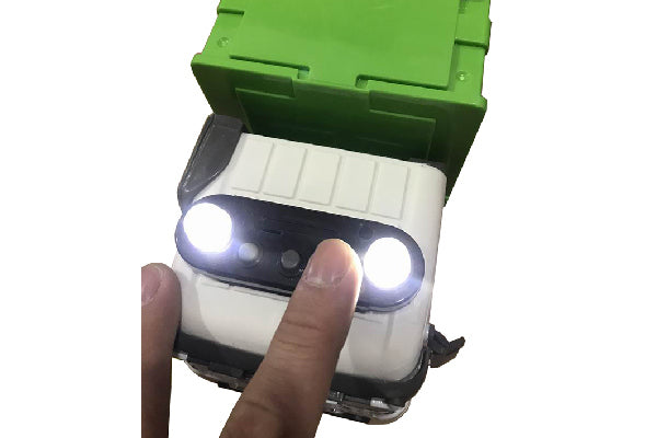 Skraldebil med lys og lyd