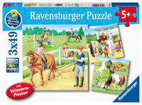 Puslespil A day at the stables 3x49 brikker