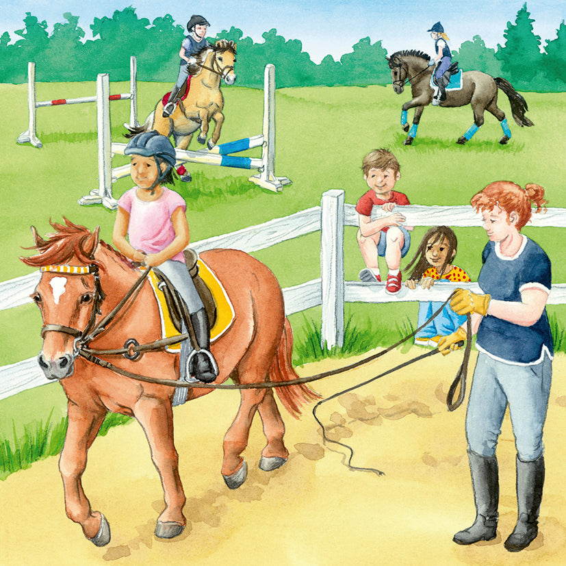 Puslespil A day at the stables 3x49 brikker