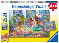 Puslespil Mermaid Tea Party 2x24 brikker