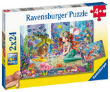 Puslespil Mermaid Tea Party 2x24 brikker