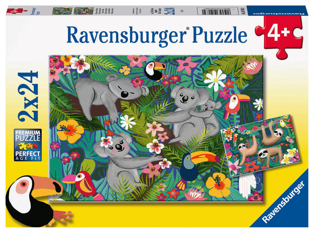 Puslespil Koalas And Sloths 2x24 brikker