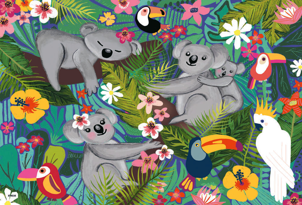 Puslespil Koalas And Sloths 2x24 brikker