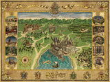 Puslespil Hogwarts Map 1500 brikker