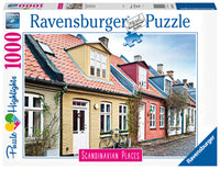 Puslespil Scandinavian Houses in Aarhus Denmark 1000 brikker