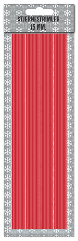 Stjernestrimler glitter 15 mm