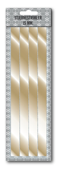Stjernestrimler metallic 15 mm