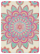 Diamond Art mandala rød/grøn/pink 13 x 18 cm