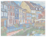 Diamond Art lærred huse 40 x 50 cm