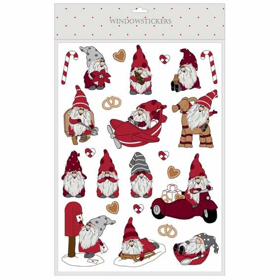 Vinduesstickers santa petit 1 ark