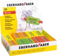 Gribetut viskelæder Eberhard Faber 4 ass farver