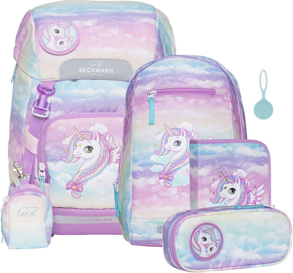 Skoletaske sæt Beckmann classic unicorn 22 liter