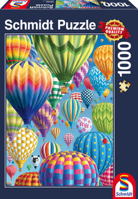 Puslespil Colorful Balloons in the Sky 1000 brikker