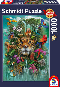 Puslespil King of the jungle 1000 brikker