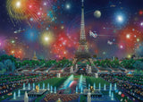 Puslespil Fireworks at the Eiffel Tower 1000 brikker