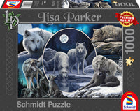 Puslespil Magnificent wolves 1000 brikker