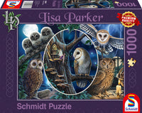 Puslespil Mysterious owls 1000 brikker