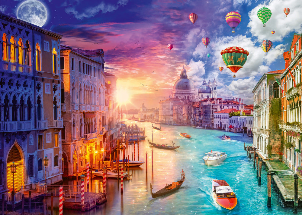 Puslespil Venedig night and day 1000 brikker