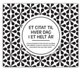 Citat evighedskalender sort/hvis 366 dage